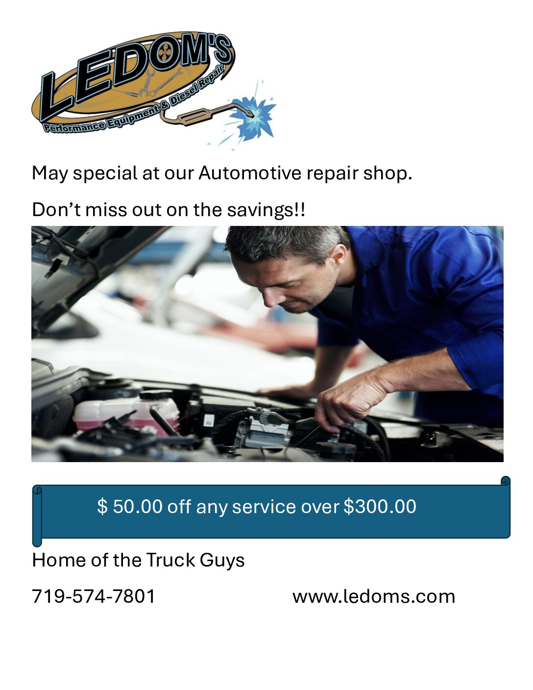 May Repair Specials